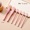 Nuevo Set de Brochas de Maquillaje de Colores Caramelo de Seis Piezas Set de Brochas de Maquillaje Multifuncionales Portátil en Caja Set de Herramientas de Belleza para Ojos