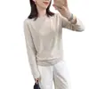 Camiseta lisa, elástica, justa ao corpo, ombro normal, base macia e confortável de veludo mousse, gola redonda, mangas compridas, 26, roupa de baixo para outono