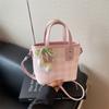 Bolsas Pequenas Populares Deste Ano para Mulheres, Nova Moda Verão 2025 Bolsa Transversal Xadrez, Bolsa de Mão Estilo Coreano Bolsa de Balde