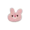 Pegatina de Tela Bordada de Caramelo y Helado Parche Bordado de Pony Arcoíris Pegatina de Conejito Lindo Etiqueta Bordada para Computadora Decoración de Bolsa