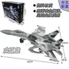Ornamento de Modelo de Aeronave Su-35S 4 Peças Brinquedo de Montagem de Simulação F-22 Su-57 Caça-Bombardeiro D Xujia Modelo de Aeronave Militar