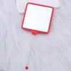 Nuevo Espejo de Maquillaje Cuadrado Portátil DIY Espejo con Abalorios de una Cara Espejo Portátil para la Apariencia de las Niñas
