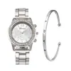 Explosiones de Comercio Exterior Moda Patrón Romano Diamante Reloj de Pulsera para Mujer Reloj de Pulsera de Cuarzo Brazalete Reloj de Pulsera para Mujer Fabricantes en stock