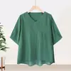 Camiseta Bordada de Manga Corta de Alta Gama para Mujer 2026 Verano Nuevo Estilo Conjunto de Dos Piezas para Madres de Mediana Edad con Pantalones y Top