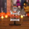 Decorações de Halloween Enfeites de Mesa Abóbora de Madeira Mesa Pequenos Móveis Layout de Atmosfera Adereços de Cena Nova Decoração de Mesa