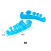 Isolamento dos Dedos, Correção dos Dedos Separados, Separador de Dedos de Pedicure de Silicone com Cinco Orifícios, Uso Diurno e Noturno para Adultos, Isolamento dos Dedos Separados