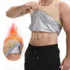Ropa Deportiva Transpirable para Fitness al Aire Libre de PU Nuevo Traje Sauna Abdominal Adelgazante de Manga Corta Estilo Europeo y Americano