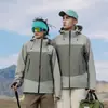 Chaqueta Kailer Stone Tres en Uno para Mujer Chaqueta de Plumas Cortavientos e Impermeable Senderismo Chaqueta de Montañismo Xizang con Capucha para Hombre