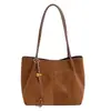 Bolso de Axila Retro Esmerilado de Comercio Exterior para Mujer 2025 Otoño Gran Capacidad Simple Moda de Gama Alta de un Solo Hombro Bolso para Suegra