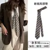 Corbata de Raya Estilo Universitario Cinturón Cadena de Cintura para Mujer 2025 Nuevo Estilo Bufanda Accesorios para la Cintura Bufanda de Seda Sexy