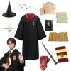 Harry Potter Set de Múltiples Artículos de Harry Corbata Gafas Sombrero Disfraz Bata Mágica Tarjetas Pequeñas Mapa Accesorios Completo