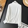 ¡Fábrica Dai de primera línea! ¡Ajuste ceñido y adelgazante recomendado! Camiseta interior de terciopelo para mujer, suave y amigable con la piel, de cuello medio, para Otoño e Invierno