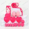 Set de 16 Piezas de Diademas de Cinta Mágica, Toallas de Limpieza, Esponjas de Belleza y Aplicadores de Maquillaje; Set de Belleza de 16 Piezas para Lavado Facial y Fijación del Maquillaje