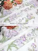 Encaje Glicina Iris Accesorios Bordado Pesado Bordado Manga Cuello Dinastía Han Borde de Cortina de Organza DIY