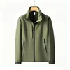 Chaqueta ligera personalizada para hombres y mujeres, cortavientos de primavera y otoño, resistente a las manchas, a prueba de salpicaduras, chaqueta de cuello alto, abrigo casual para exteriores