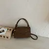 Estilo Coreano Simples Retrô 2026 Moda Francesa Nova Casual Tendência Design Bolsa Quadrada Pequena de Ombro Cruzado para Mulheres