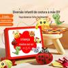 X Kit de Material para Costura Criativa DIY Feito à Mão Não Tecido para Crianças Conjunto de Brinquedos de Costura Boneca de Costura