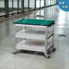 Banco de trabajo de aleación de aluminio Taller Carrito pequeño de acero inoxidable Perfil de aluminio Carrito de herramientas móvil Carro de mano Carrito de rotación de materiales