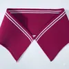 Accesorios Universales de Costura para Cuello de Uniforme Escolar de Punto Fino de Verano con Canalé y Puños de Manga Larga con Canalé