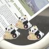 Parche acrílico coreano con diseño de panda de dibujos animados, hecho a mano, con diseño de dibujos animados, para refrigerador, accesorio para el cabello