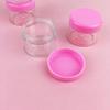Caja Redonda Translúcida para Empaque de Pastillas, Crema para Sombras de Ojos, Caja de Maquillaje para Viaje, Caja Pequeña para Joyas, Estilo Grueso