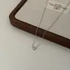 Collar de Plata Pura S925 Silver Source para Mujer con Incrustación de Circonita en Forma de Gota de Agua, Estilo Coreano y Japonés, Lujo Ligero, Cadena Delicada y Exquisita para la Clavícula