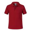 Guangzhou armazém verão solto cor sólida rei 220g algodão manga curta camisa polo masculina pai-filho t roupas de trabalho personalizadas