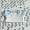 Camiseta de Manga Corta Bloque de Color 20 cm Ropa para Muñeca de Algodón Traje de Muñeco Perro Shirley Rose Ropa de Repuesto para Muñeca Venta al por Mayor Ropa para Muñecas