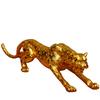 Estatueta Grande de Leopardo para Hall de Entrada, Sala de Estar, Móvel de TV, Decoração de Bar, Presente de Cerimônia de Inauguração, Exibição de Mesa de Escritório