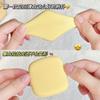 Esponja de Maquiagem Gecomo Butter Biscuit Air Cushion Powder Puff Úmido e Seco Esponja de Maquiagem que Não Come Esponja de Beleza Reversível