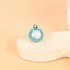 Pingente de Sino Sonoro de Água Redondo 17mm Estilo Japonês, Sino Colorido Olho de Gato Sonoro de Água Sonhador, Sino Sonoro de Água em Forma de Gota d'Água Sino DIY