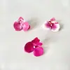 Novas Flores Artificiais de Orquídea Borboleta de 7cm para Decoração de Parede de Flores de Casamento, Materiais de Flores Artificiais para Buquês de Mão DIY, Presilhas de Cabelo e Cabeças de Flores Pequenas