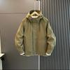 Chaqueta de primavera y otoño para hombre, ropa de carga, resistente al viento, color liso, con capucha, moda, nuevo vestido informal holgado.