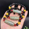 Atacado Pulseira de Ágata com Contas Dzi do Tibete Contas Dzi de Nove Olhos Contas de Balde Velhas Pulseira de Jade Masculina e Feminina Pequeno Presente Produtos ao Vivo