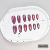 24 PIEZAS Colección de Arte para Uñas Bestseller Transfronterizo Navidad Halloween Flor Uñas Portátiles Ojo de Gato Halloween Piezas de Uñas Portátiles