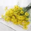 5 Margaritas Pequeñas, Manzanilla Simulada, Crisantemo Holandés, Flores Falsas de Plástico, Flores de Seda, Adornos para Decoración del Hogar, Venta al por Mayor de Fabricantes de Flores