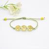 Nuevo pulsera de cuentas de vidrio con encaje de flor real, pulsera de gema del tiempo con flor seca estrellada, regalo para pareja, estudiante, mujer