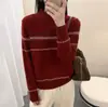 Nova Roupa Feminina Europeia de Outono e Inverno, Suéter Jacquard Fair Isle Estilo Floresta, Top de Moda de Alta Qualidade, Tricô Europeu