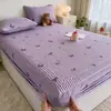 Sábana bajera acolchada, pieza única, protector de colchón engrosado, no es algodón puro, funda de cama 100% algodón, protector de colchón a prueba de polvo y antideslizante