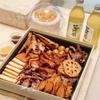 Caja para Cortar Fruta, Ramisu, Caja para Llevar Comida Estofada, Caja Desechable para Entrega de Comida de Pato, Caja de Sushi, Caja de Embalaje de Madera