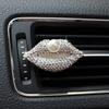 Decoración creativa para salida de aire de coche de arcilla para coche, clip de perfume de diamante para coche