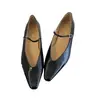 Zapatos Mary Jane elegantes al por mayor, estilo 2026, punta cuadrada, boca poco profunda, correa única, gamuza, tacón grueso, para mujer