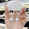 [Disparo Especial Daifa] Colección de Pendientes Pequeños de Regalo Pendientes de Cuentas Rojas de Año Nuevo Set de Piedras Ojo de Gato Pendientes de Circonita Pendientes