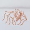 Tubo curvo de oro de 18 quilates que conserva el color Lote Gympani Flor de lote Pulsera de tubo S Cuentas sueltas Accesorios de cuentas Material de cuentas hecho a mano para DIY