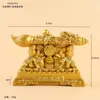 Ornatos de liga manoplas pote das cem bênçãos bule pequeno ornamentos rotativos mahjong bacia de tesouro sólida artesanato em metal