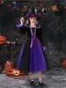 Vestido de Disfraz de Bruja para Niños de Halloween Vestido de Fiesta de Disfraces Disfraz de Bruja Vampiro