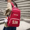 Versión Coreana Ins Mochila Escolar para Mujer 2023 Estudiantes de Secundaria y Preparatoria Versátil Estilo Extranjero Mochila Casual para Estudiantes Viajeros