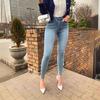 Jeans de Cintura Alta Elásticos Ajustados para Mujer de Exportación Europea y Americana Amazon Aliexpress Eaby