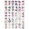Transfronterizo Nuevo Negro Halloween Tatuaje Pegatina Mariposa Oscura Calabaza Calavera Serpiente Fiesta Festiva Tatuaje Pegatina