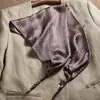 Pañuelo Triangular de Encaje Floral Estilo Francés para Mujer, Estilo Pastoral, Tocado con Lazo Negro para la Cintura, Turbante Vintage, Bufanda de Seda para Protección Solar